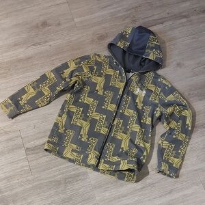 Under Armour Gray and Yellow Performance Jacket Youth Size L